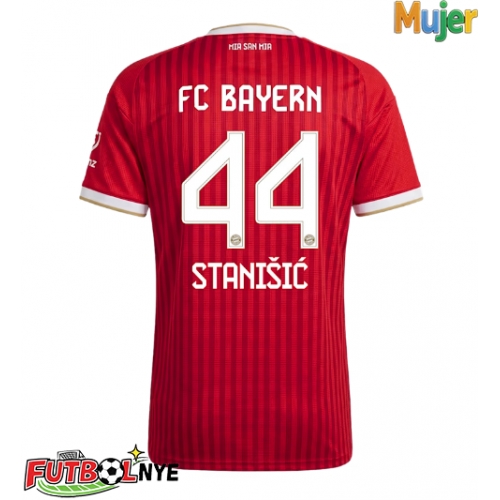 Camiseta Bayern Munich Josip Stanisic #44 Primera Equipación para mujer 2026-27 manga corta